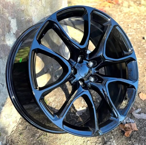 22" Gloss Black Wheels Fits Dodge Durango RT GT SRT Hellcat Jeep Grand Cherokee - Image 2