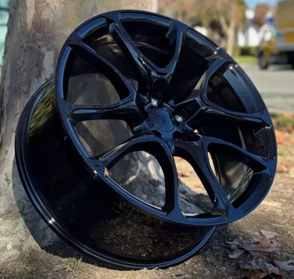22" Gloss Black Wheels Fits Dodge Durango RT GT SRT Hellcat Jeep Grand Cherokee - Image 3
